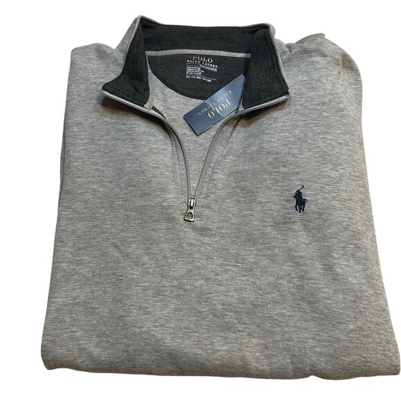 New Polo Performance Pullover sz XXL Grey Polo quarter zip pullover - Picture 1 of 7